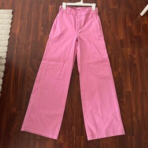 Dickies Pink Wide-Leg Work Pants